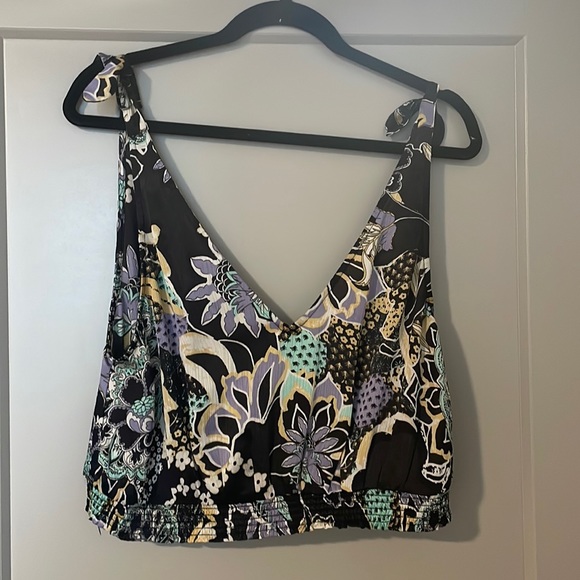 Free People Floral Crop Tank - Picture 1 of 2